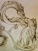 Dragon Girl And Wolf Boy